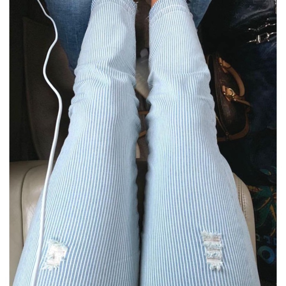 DEX striped jeans